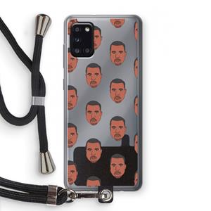 CaseCompany Kanye Call Me℃: Samsung Galaxy A31 Transparant Hoesje met koord