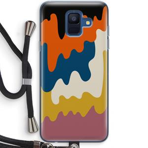 CaseCompany Baar A: Samsung Galaxy A6 (2018) Transparant Hoesje met koord