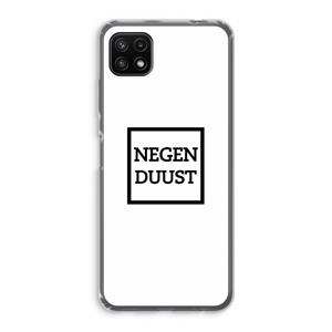 CaseCompany Negenduust vierkant: Samsung Galaxy A22 5G Transparant Hoesje