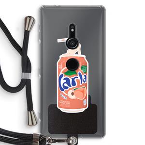 CaseCompany S(peach)less: Sony Xperia XZ2 Transparant Hoesje met koord