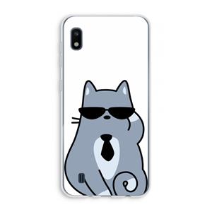 CaseCompany Cool cat: Samsung Galaxy A10 Transparant Hoesje