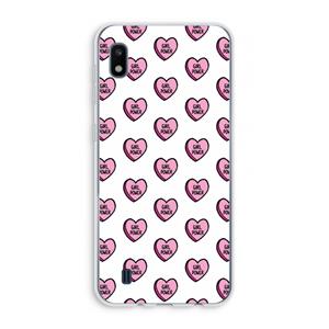 CaseCompany GIRL POWER: Samsung Galaxy A10 Transparant Hoesje