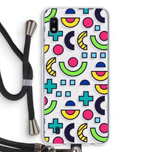 CaseCompany 8-bit N°6: Samsung Galaxy A10 Transparant Hoesje met koord