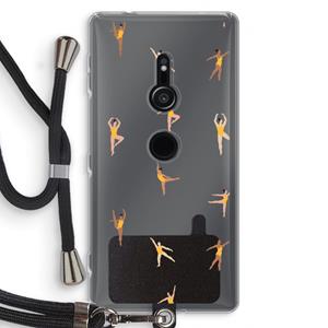 CaseCompany Dans #2: Sony Xperia XZ2 Transparant Hoesje met koord