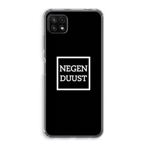 CaseCompany Negenduust black: Samsung Galaxy A22 5G Transparant Hoesje