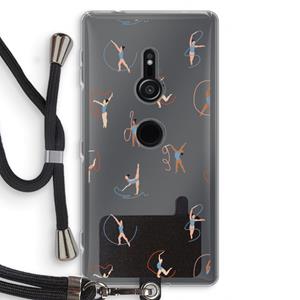 CaseCompany Dancing #3: Sony Xperia XZ2 Transparant Hoesje met koord