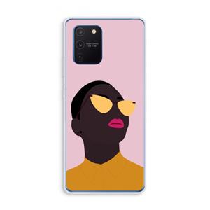 CaseCompany Yellow glasses: Samsung Galaxy Note 10 Lite Transparant Hoesje