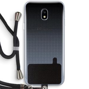 CaseCompany Musketon Halftone: Samsung Galaxy J3 (2017) Transparant Hoesje met koord