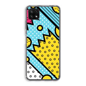 CaseCompany Pop Art #1: Samsung Galaxy A22 5G Transparant Hoesje