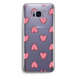 CaseCompany Ondersteboven verliefd: Samsung Galaxy S8 Plus Transparant Hoesje