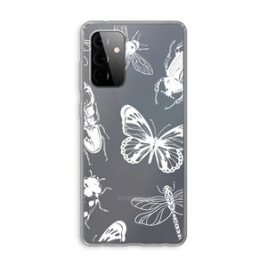CaseCompany Tiny Bugs: Samsung Galaxy A72 Transparant Hoesje