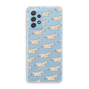 CaseCompany Ponys: Samsung Galaxy A73 Transparant Hoesje