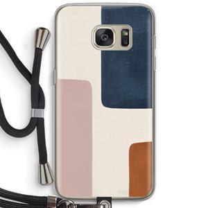 CaseCompany Geo #5: Samsung Galaxy S7 Transparant Hoesje met koord