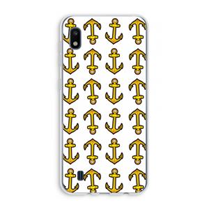 CaseCompany Musketon Anchor: Samsung Galaxy A10 Transparant Hoesje