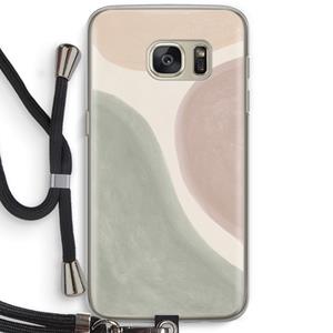 CaseCompany Geo #6: Samsung Galaxy S7 Transparant Hoesje met koord