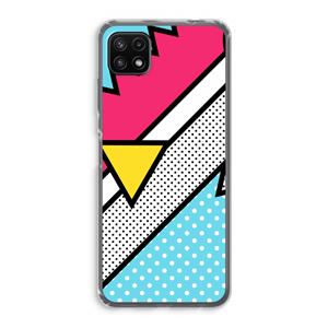CaseCompany Pop Art #3: Samsung Galaxy A22 5G Transparant Hoesje