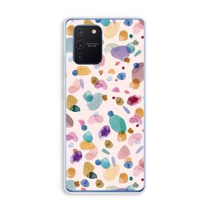 CaseCompany Terrazzo Memphis Pink: Samsung Galaxy Note 10 Lite Transparant Hoesje