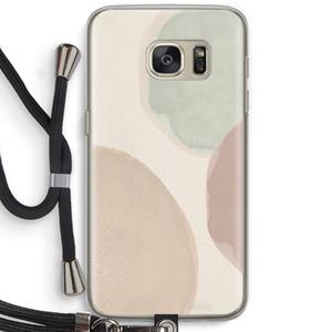 CaseCompany Geo #8: Samsung Galaxy S7 Transparant Hoesje met koord