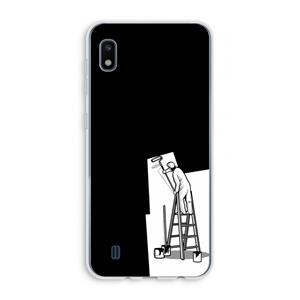 CaseCompany Musketon Painter: Samsung Galaxy A10 Transparant Hoesje