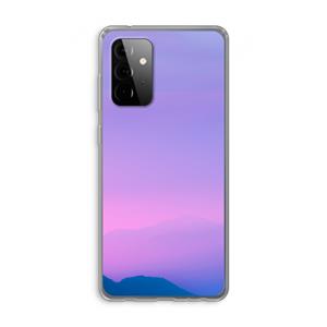 CaseCompany Sunset pastel: Samsung Galaxy A72 Transparant Hoesje