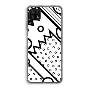 CaseCompany Pop Art #4: Samsung Galaxy A22 5G Transparant Hoesje
