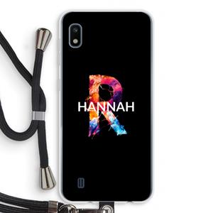 CaseCompany Abstract Spectrum: Samsung Galaxy A10 Transparant Hoesje met koord