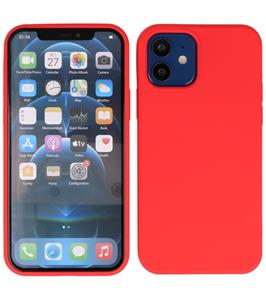 Lunso Softcase hoes - iPhone 12 Mini - Rood