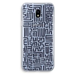 CaseCompany Moroccan Print: Samsung Galaxy J3 (2017) Transparant Hoesje