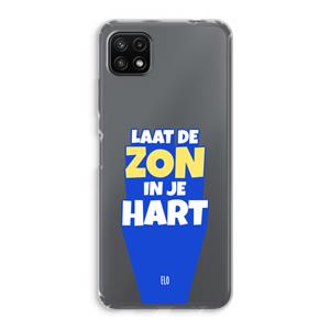 CaseCompany Laat de zon in je hart: Samsung Galaxy A22 5G Transparant Hoesje