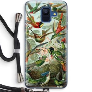 CaseCompany Haeckel Trochilidae: Samsung Galaxy A6 (2018) Transparant Hoesje met koord