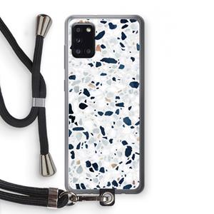CaseCompany Terrazzo N°1: Samsung Galaxy A31 Transparant Hoesje met koord