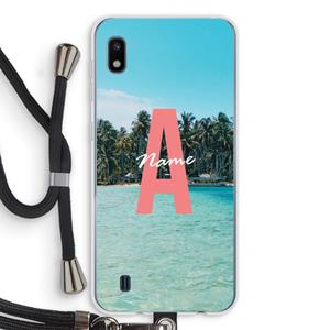 CaseCompany Pacific Dream: Samsung Galaxy A10 Transparant Hoesje met koord