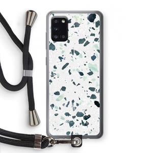 CaseCompany Terrazzo N°2: Samsung Galaxy A31 Transparant Hoesje met koord