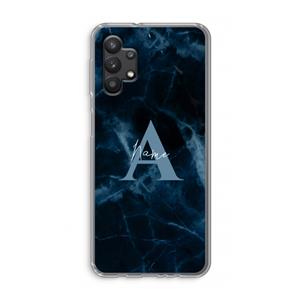 CaseCompany Midnight Marble: Samsung Galaxy A32 5G Transparant Hoesje