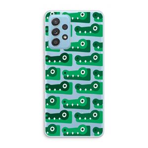 CaseCompany Crocs: Samsung Galaxy A73 Transparant Hoesje