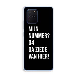 CaseCompany Da ziede van hier - Zwart: Samsung Galaxy Note 10 Lite Transparant Hoesje