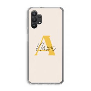 CaseCompany Amber Script: Samsung Galaxy A32 5G Transparant Hoesje