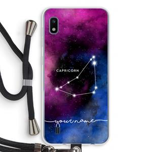 CaseCompany Sterrenbeeld - Donker: Samsung Galaxy A10 Transparant Hoesje met koord