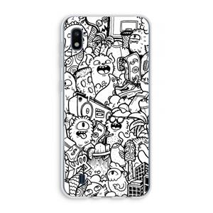 CaseCompany Vexx City #2: Samsung Galaxy A10 Transparant Hoesje