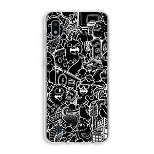 CaseCompany Vexx Black City : Samsung Galaxy A10 Transparant Hoesje