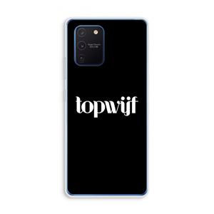 CaseCompany Topwijf Zwart: Samsung Galaxy Note 10 Lite Transparant Hoesje