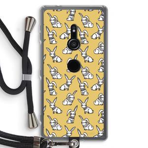 CaseCompany Haas: Sony Xperia XZ2 Transparant Hoesje met koord