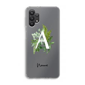 CaseCompany Green Brush: Samsung Galaxy A32 5G Transparant Hoesje