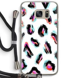 CaseCompany Cheetah color: Samsung Galaxy S7 Transparant Hoesje met koord