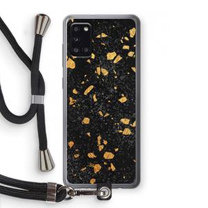 CaseCompany Terrazzo N°7: Samsung Galaxy A31 Transparant Hoesje met koord