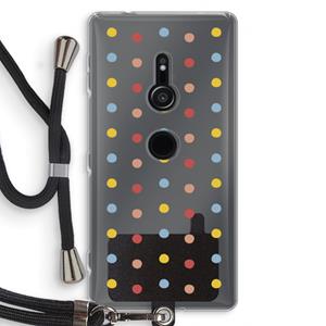 CaseCompany Bollen: Sony Xperia XZ2 Transparant Hoesje met koord