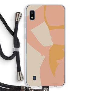 CaseCompany Bikini body: Samsung Galaxy A10 Transparant Hoesje met koord