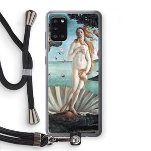 CaseCompany Birth Of Venus: Samsung Galaxy A31 Transparant Hoesje met koord