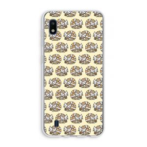 CaseCompany Slapende poes: Samsung Galaxy A10 Transparant Hoesje
