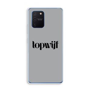 CaseCompany Topwijf Grijs Zwart: Samsung Galaxy Note 10 Lite Transparant Hoesje